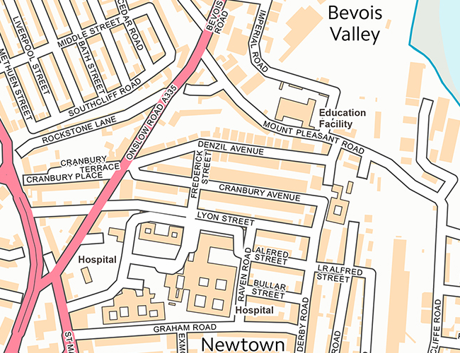 Map of Southampton